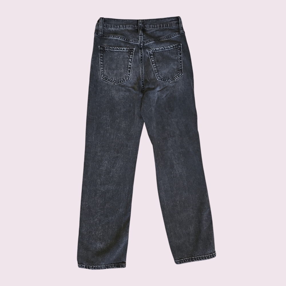 GAP Teen Jeans Sky High 90s Loose Black Size 10 - Picture 2 of 4